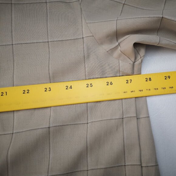 NWT Van Heusen Men's Size XXL Wrinkle Free Beige Plaid Button Front Shirt - Picture 8 of 10